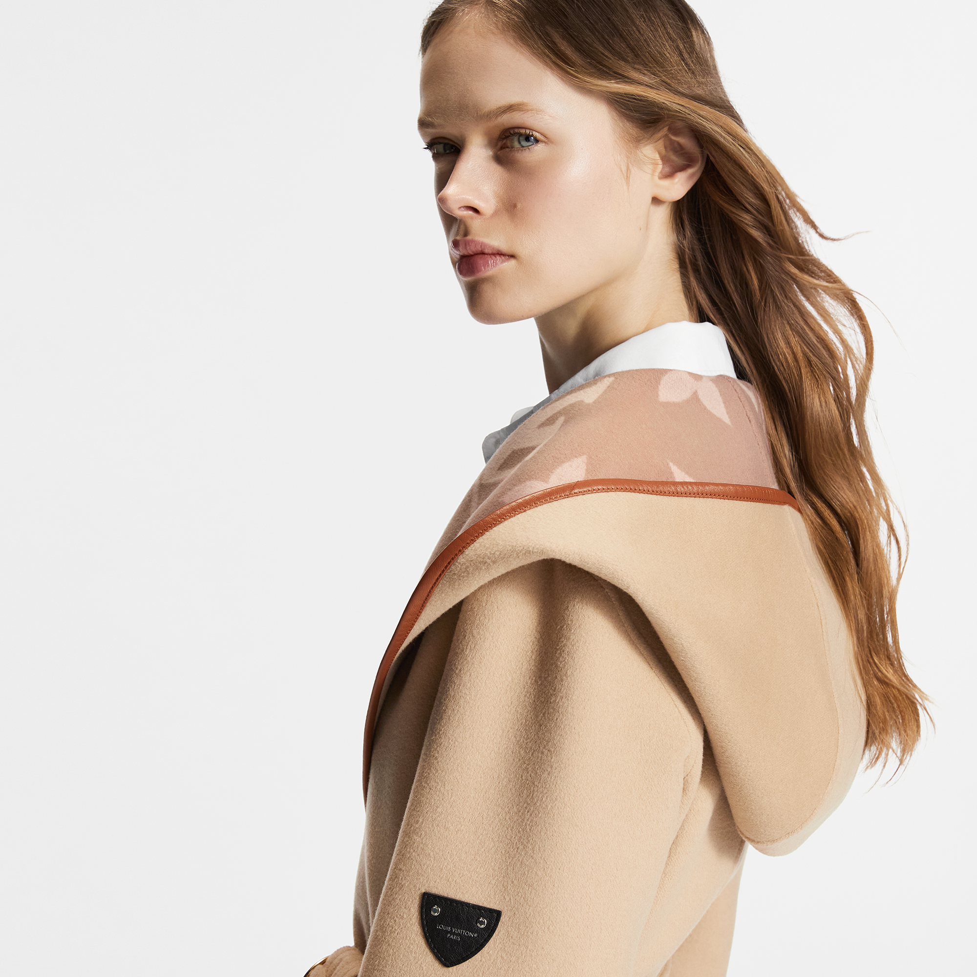 Belted Double Face Hooded Wrap Coat  in Women's Ready-to-Wear Coats and Jackets collections by Louis Vuitton (Product zoom)
